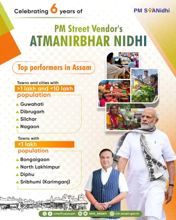 Assam marks 6 years of PM SVANidhi with top national rankings