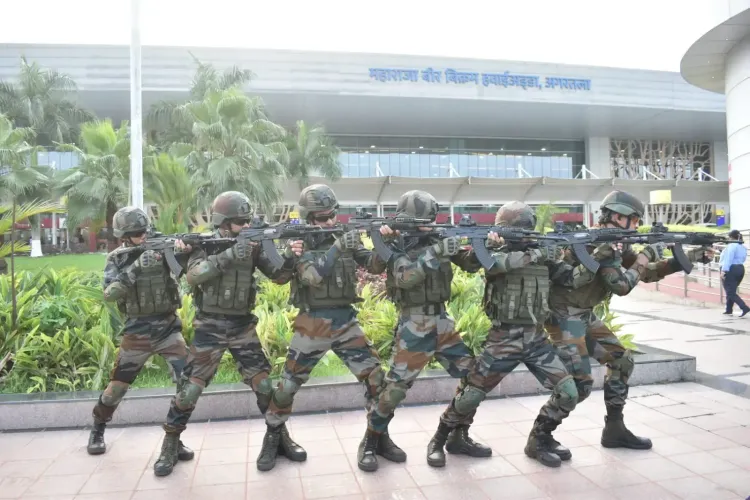 Assam Rifles and CISF Conduct Collaborative Training at Agartala Airport