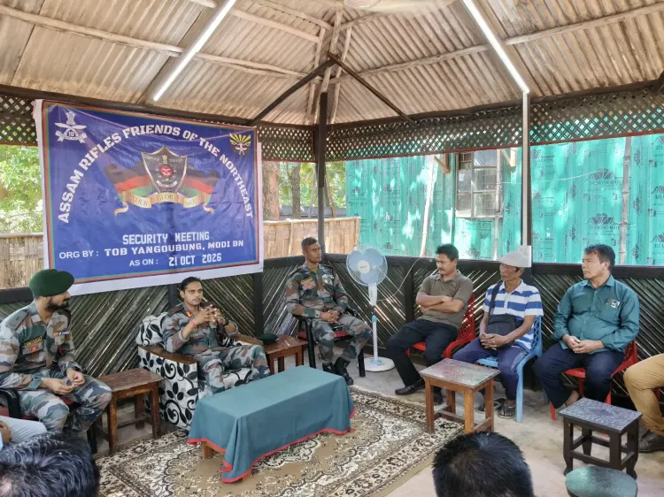 Assam Rifles meets 10 village chiefs on India-Myanmar border security in Manipur