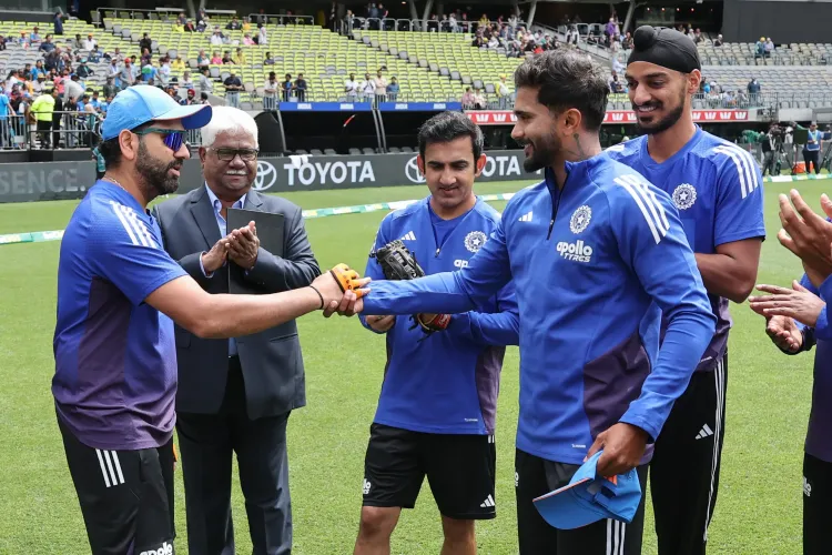 Did Nitish Kumar Reddy Just Receive His ODI Debut Cap from Rohit Sharma?