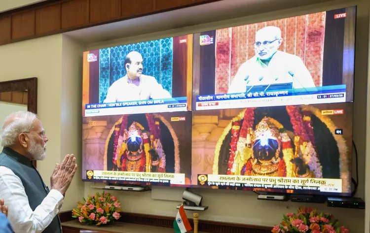 अयोध्या में रामनवमी: रामलला का भव्य सूर्य तिलक, पीएम मोदी ने देखा दिव्य नजारा