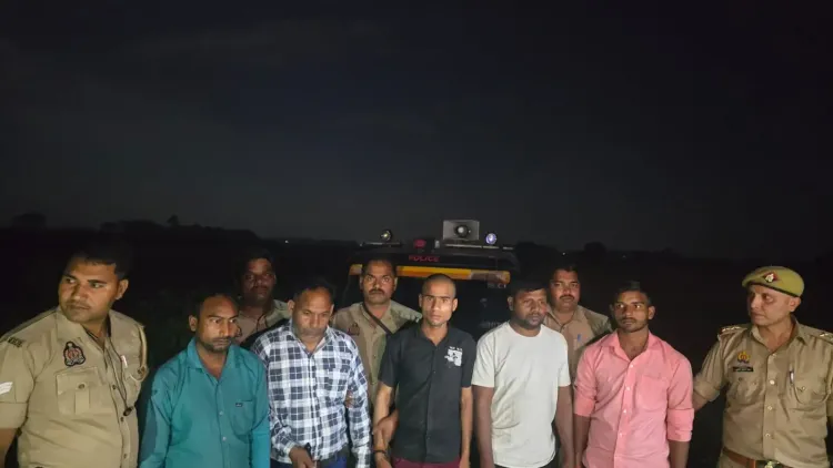 बलिया में पुलिस की चोरों से हुई मुठभेड़, सात अपराधी गिरफ्तार