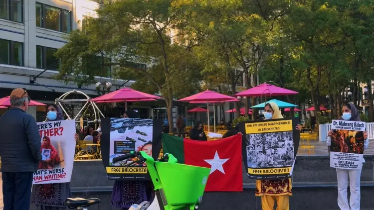 Baloch group protests in Seattle, demands US halt aid to Pakistan over rights abuses