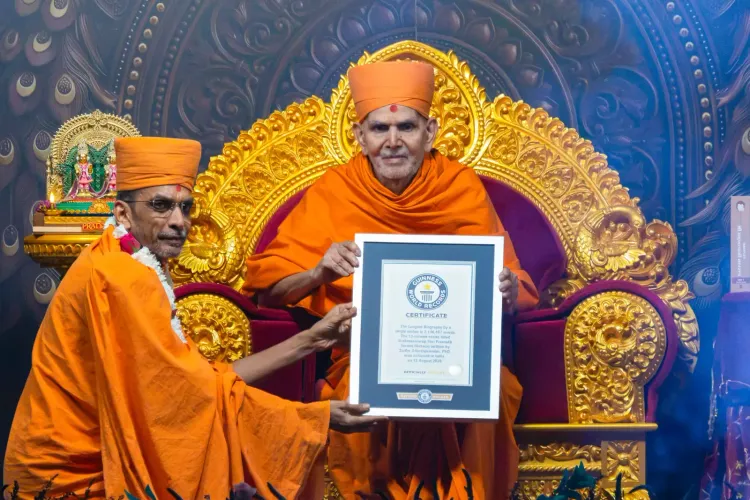BAPS biography of Pramukh Swami Maharaj wins Guinness World Record
