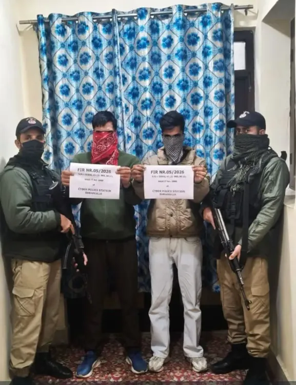 बारामूला में म्यूल बैंक खातों से साइबर धोखाधड़ी: दो आरोपी नामजद, FIR दर्ज