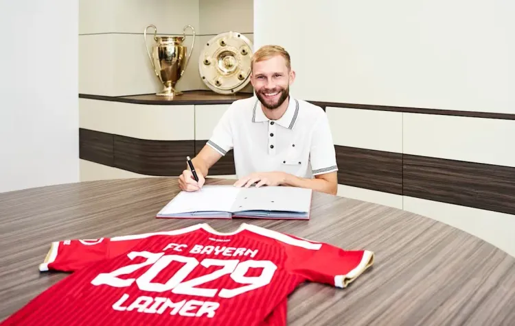 Konrad Laimer signs Bayern Munich contract extension through 2029