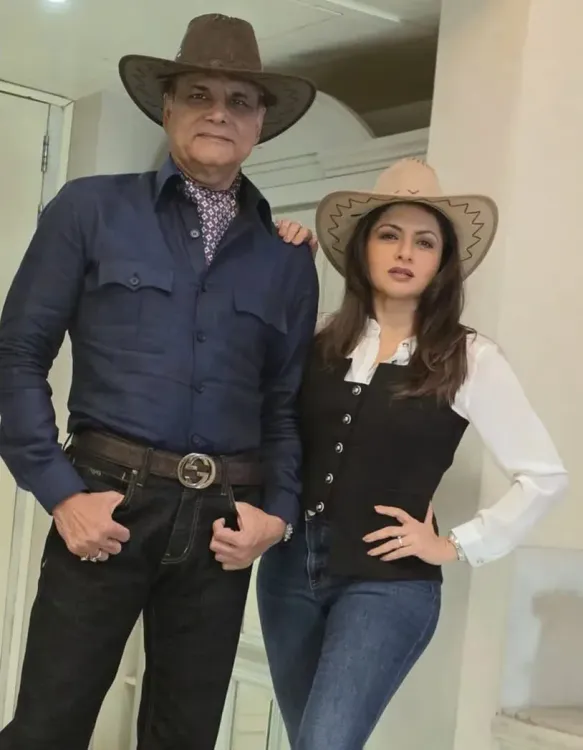 Bhagyashree celebrates 'Wild Wild West' weekend in Udaipur with husband Himalaya