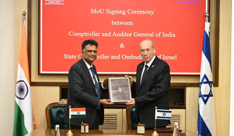 भारत-इजरायल में ऑडिटिंग व तकनीक पर MoU, CAG संजय मूर्ति और एंग्लमैन की द्विपक्षीय बैठक