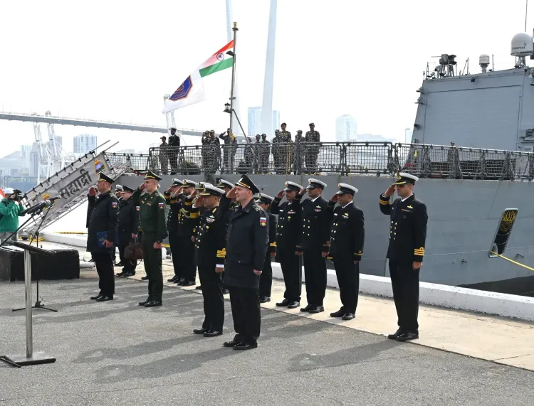 इंद्र-2026: INS सह्याद्रि व्लादिवोस्तोक पहुँचा, 13 अक्टूबर से भारत-रूस नौसैनिक अभ्यास शुरू