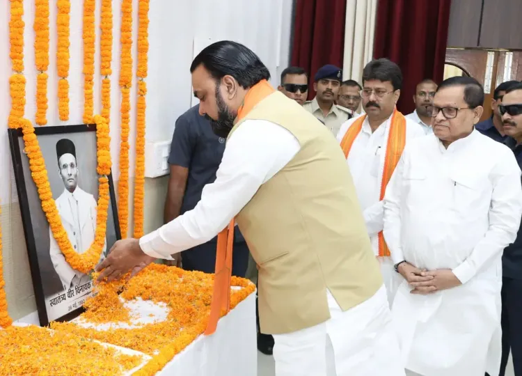 Bihar CM launches Veer Savarkar biography at legislature