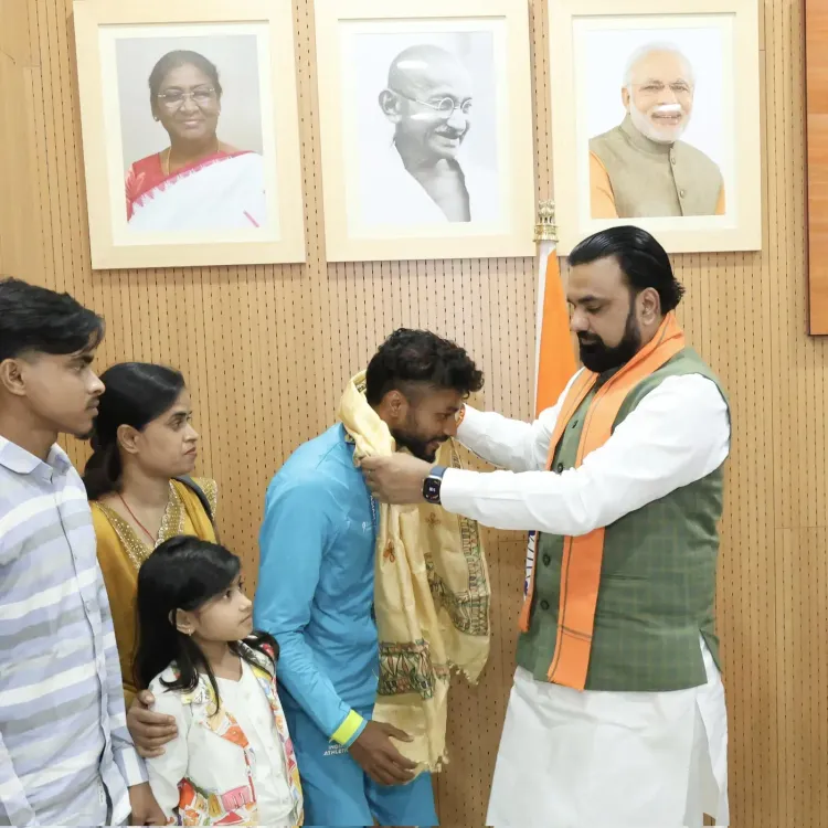 Bihar CM Samrat Choudhary hands Rs 9 lakh to junior Asian medallist