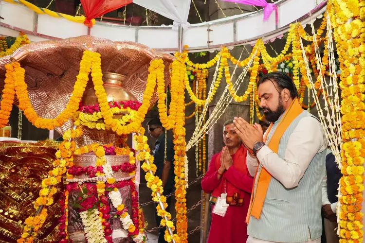 Bihar CM Samrat Choudhary Visits Ancient Mundeshwari Temple in Kaimur