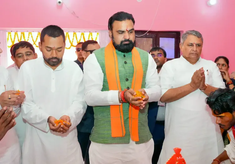 Bihar Health Minister Nishant Kumar holds housewarming puja at Patna's 5 Desh Ratna Marg