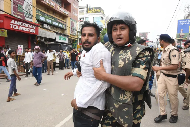 Patna BPSC TRE-4 protest turns violent: DSP injured in stone-pelting