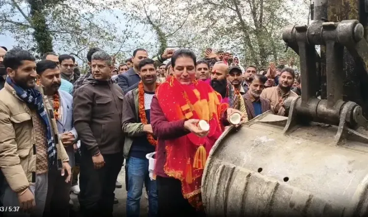 Did BJP MLA Shakti Raj Parihar Lay the Foundation for a New Road in Doda?