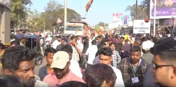 How did BJP secure the mayoral post in Chandrapur?