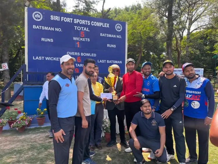 Blue Warriors Claim Victory Over Star XI in Thrilling Tennis Ball Cricket Final