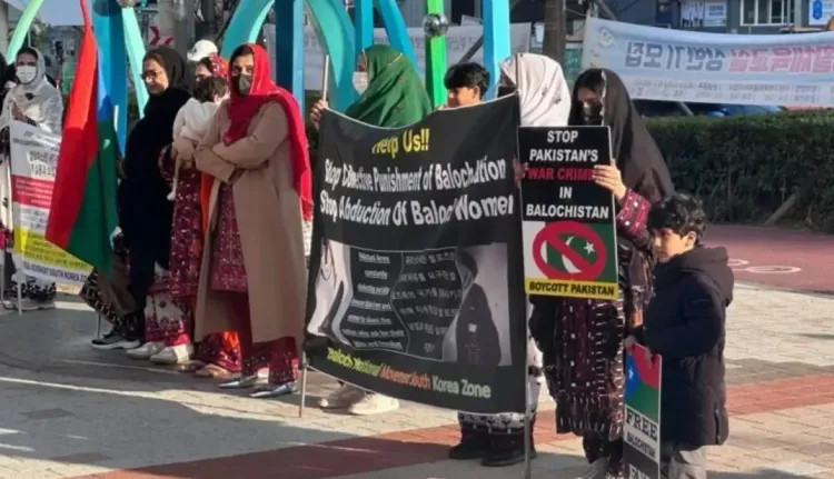 Baloch National Movement's Protest in South Korea Exposes Human Rights Violations in Balochistan