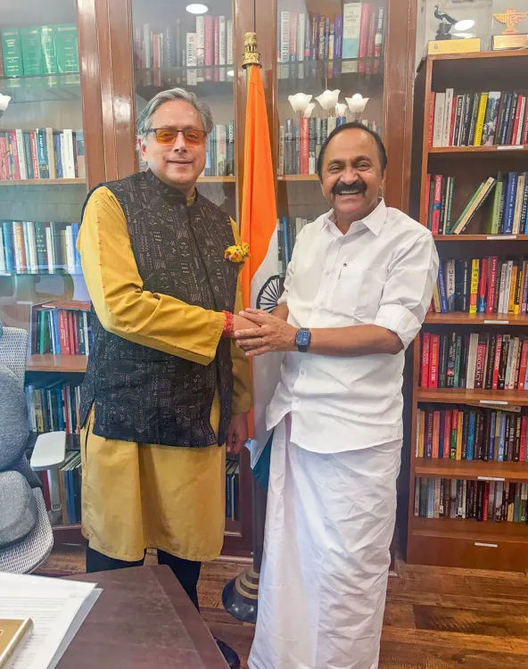 Tharoor meets Kerala CM Satheesan in Delhi, backs state's development push
