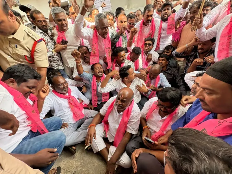 Why are BRS Protestors Demonstrating at Telangana BJP MP’s Residence Over Cotton Procurement?