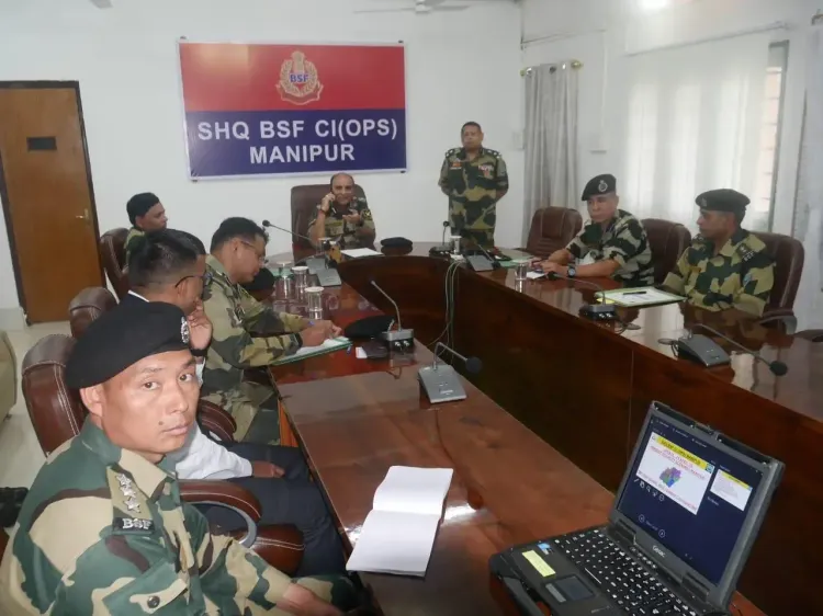 BSF Eastern Command Head Reviews Security in Manipur