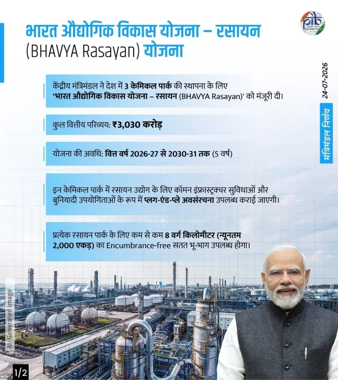 Cabinet Approves 3 Chemical Parks Under Bhavy Rasayan Yojana