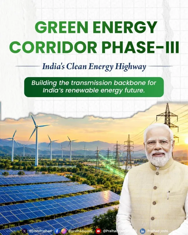Cabinet Clears Green Energy Corridor Phase-III, ₹1.32 Lakh Crore Grid Push