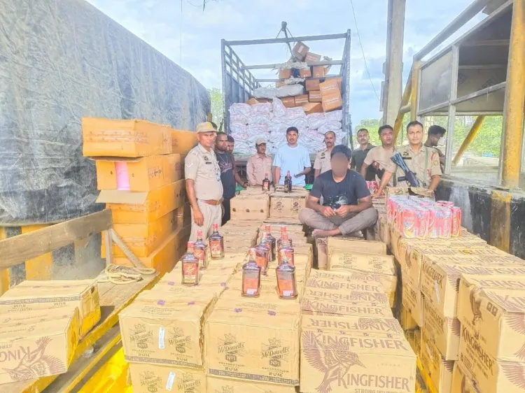 Cachar Police Seize 253 Cartons of Illegal Liquor Worth ₹35 Lakh