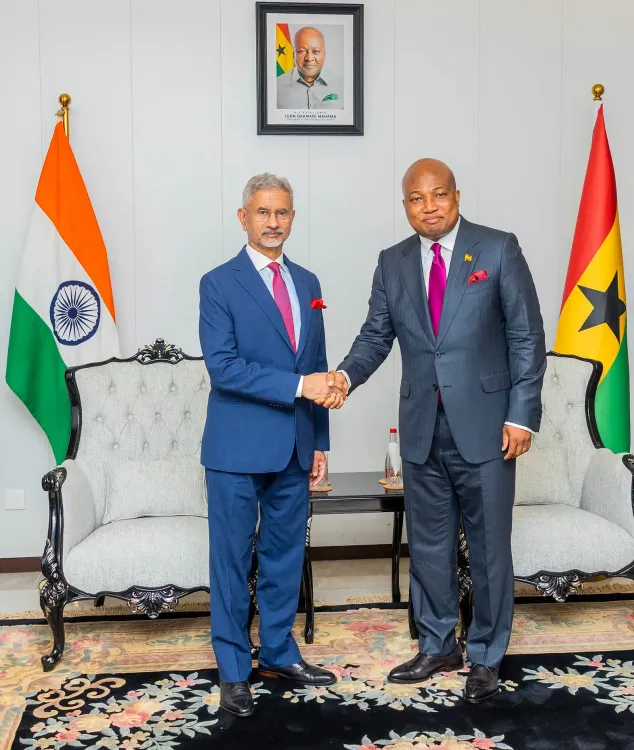 Jaishankar in Accra: India-Ghana sign 2 MoUs, eye pharma, rail and digital deals