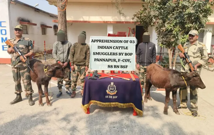 Cattle Smuggling Ring Disguised as BSF Officers Arrested Along India-Bangladesh Border
