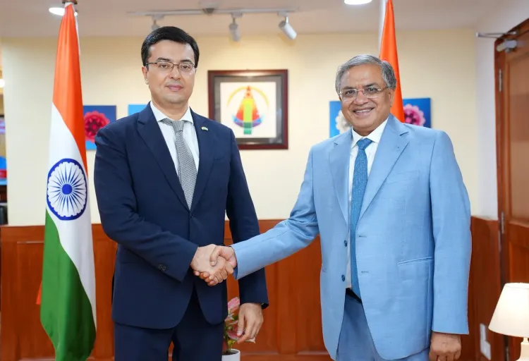CEC Gyanesh Kumar holds election staff training talks with Uzbek, Lankan envoys