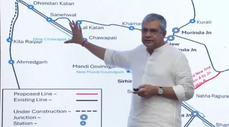 Has the Centre Approved a New Rail Line Project between Rajpura and Mohali?