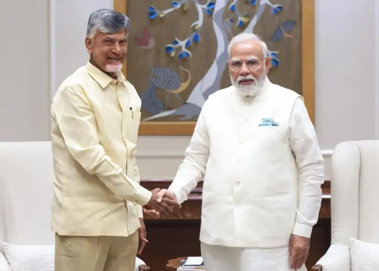 Chandrababu Naidu Calls on PM Modi to Revive Amaravati Capital Projects