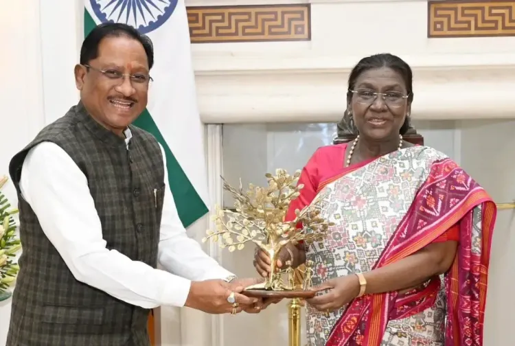 क्या छत्तीसगढ़ के मुख्यमंत्री विष्णु देव साय ने राष्ट्रपति द्रौपदी मुर्मू से मुलाकात की?