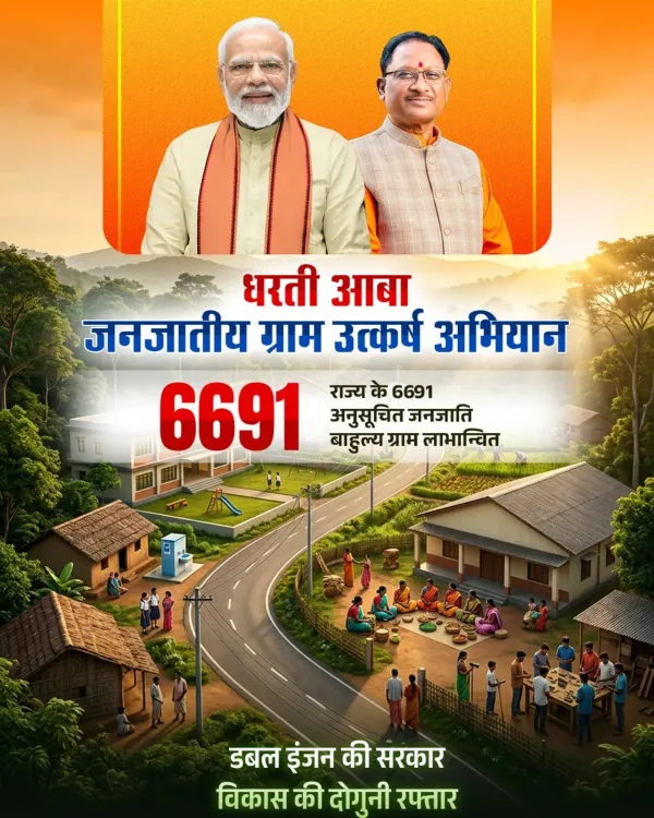 Chhattisgarh CMO: 6,691 tribal villages get scheme benefits