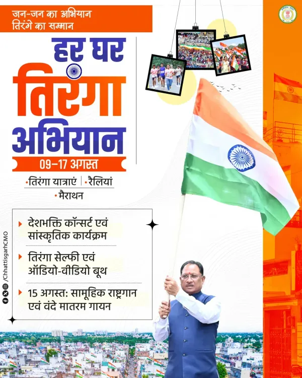 Chhattisgarh CMO joins Har Ghar Tiranga push ahead of Independence Day