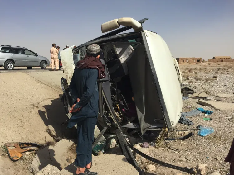 Afghanistan road crash kills 4 including child in Wardak province