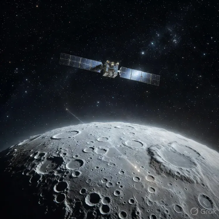 Chinese satellite Gande-1 films SpaceX Falcon 9 debris hitting moon