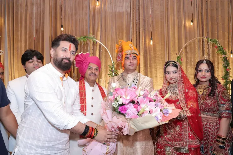 Chirag Paswan Attends Wedding of MoS B.L. Verma's Daughter