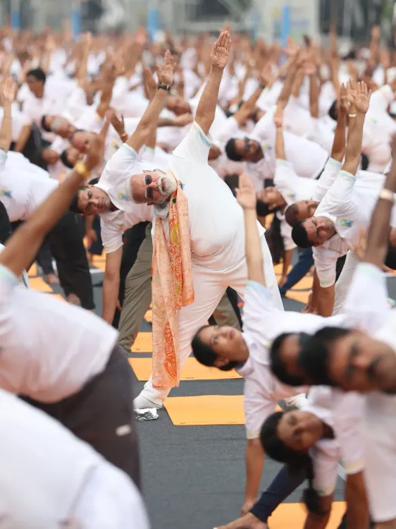 Chirag Paswan Hails PM Modi's Yoga Day Event in Kolkata