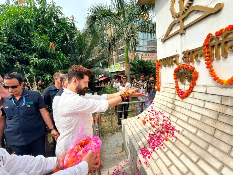 Chirag Paswan pays floral tribute to Valmiki in Jalandhar