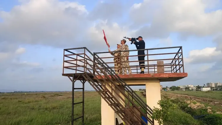 CISF drone threat drill at Porbandar Airport: Navy leads awareness session