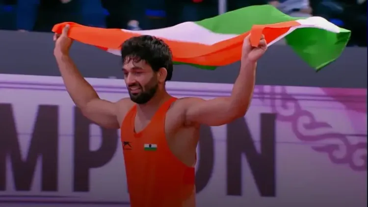 CISF Celebrates Abhimanyu's Gold Medal Triumph at Asian Wrestling Championship