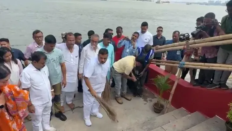 Ganga wharf clean-up in Kolkata: CM Adhikari leads Swachh Bharat drive at Bagbazar
