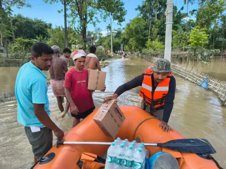 CM Assam Deploys Relief: Water, Food, Health Camps in Flood Zones