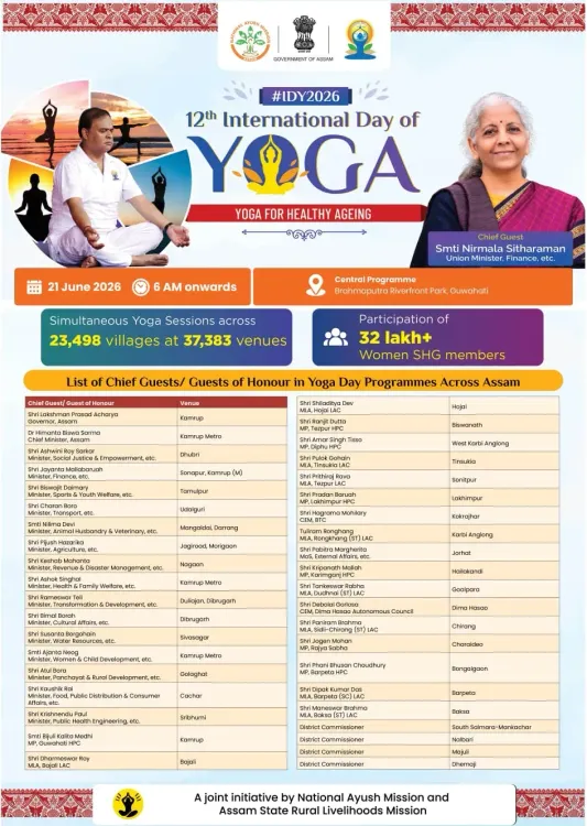CM Assam, FM Sitharaman join Yoga Day 'Healthy Ageing' event