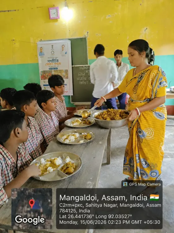 CM Assam Launches SampritiBhojan Week to Feed School Kids