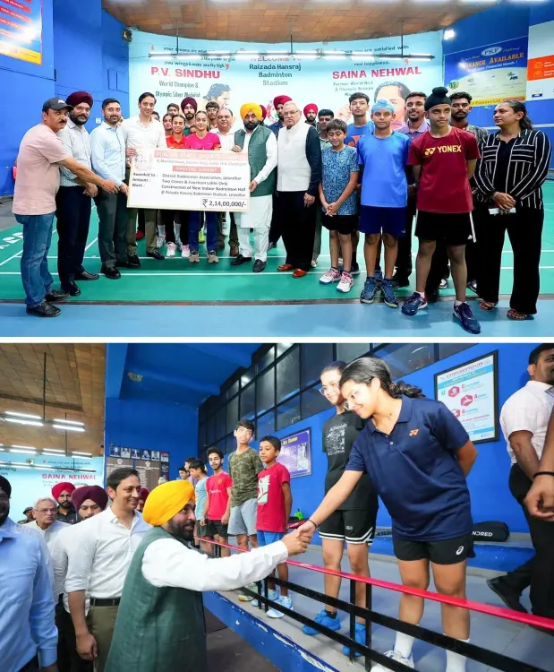CM Bhagwant Mann grants Rs 2.14 cr for Jalandhar badminton hall