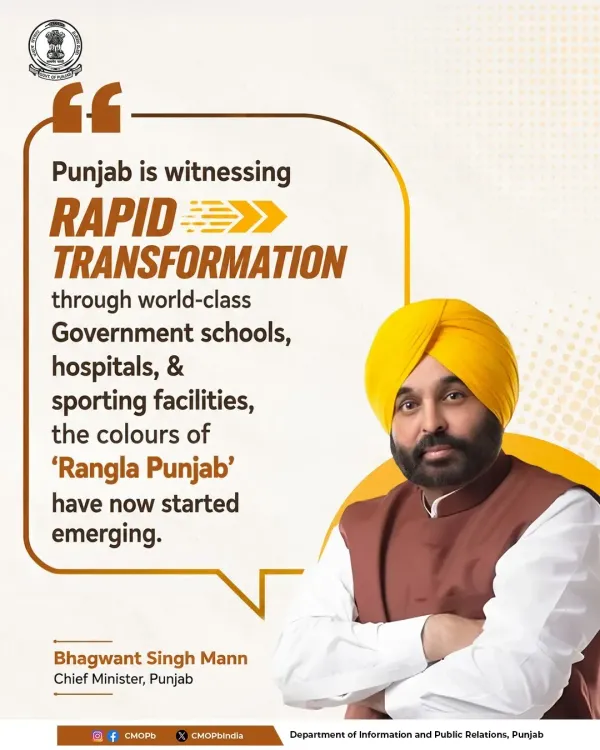 CM Bhagwant Mann Highlights Punjab's Education and Health Gains