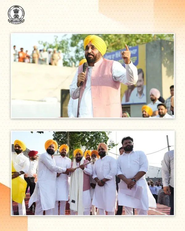 CM Bhagwant Mann holds Lok Milni in Maur, grants ₹50L to Mandi Kalan